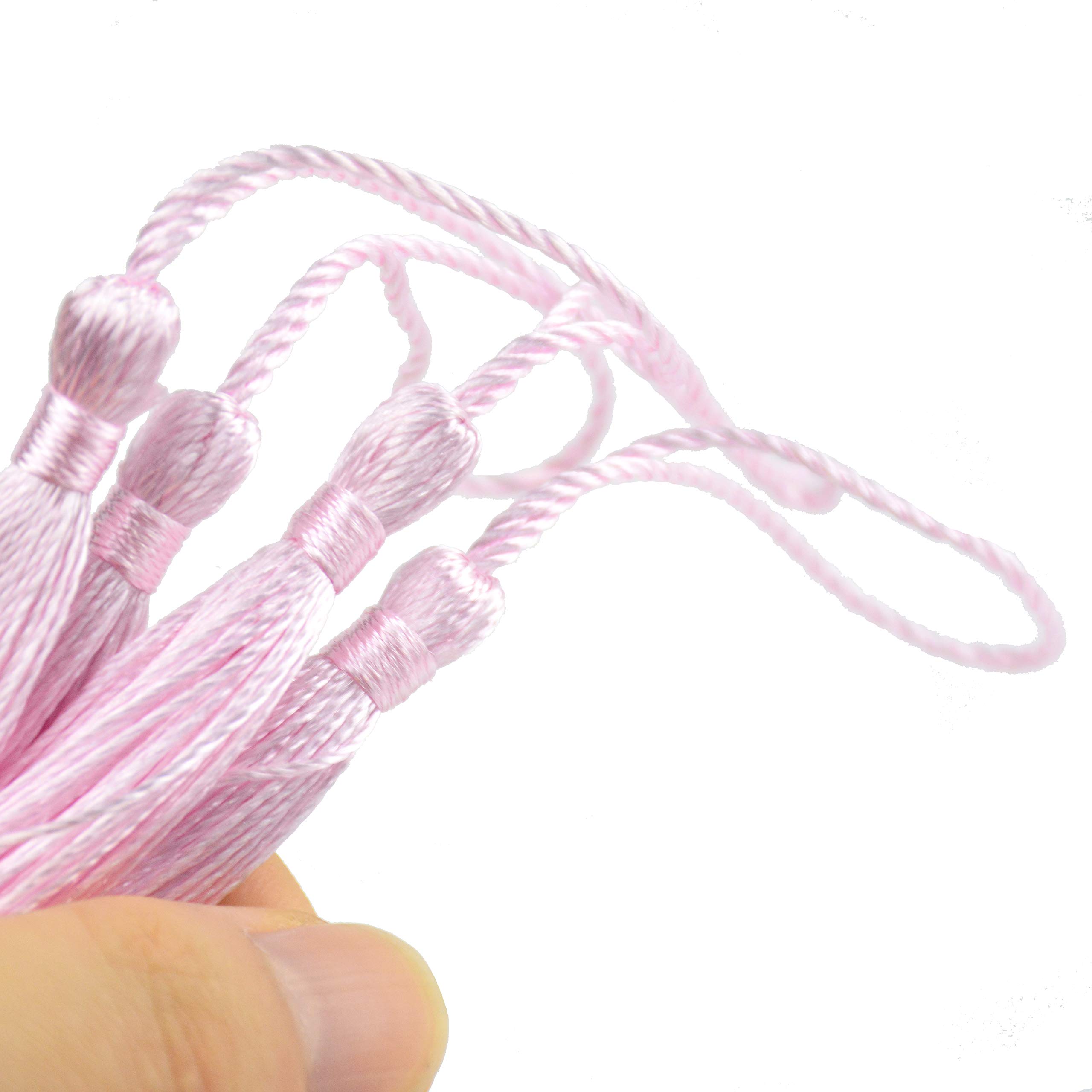 100 Nappe In Seta Per Segnalibri E DIY - 13cm, Per Gioielli, Accessori, Decorazioni, Colore Polvere Di Buccia - Foto 4