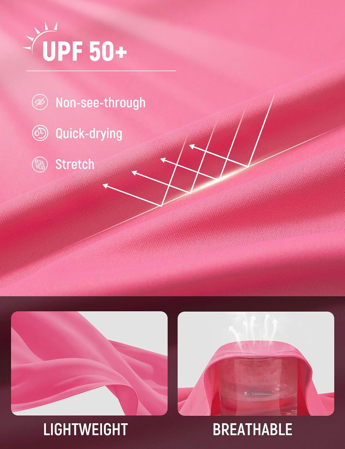 baleaf Women Running Sleeveless Tops Athletic Tank Tops Workout Open Back UPF 50+ Tennis Gym Loose Fit Lightweight - Image 5