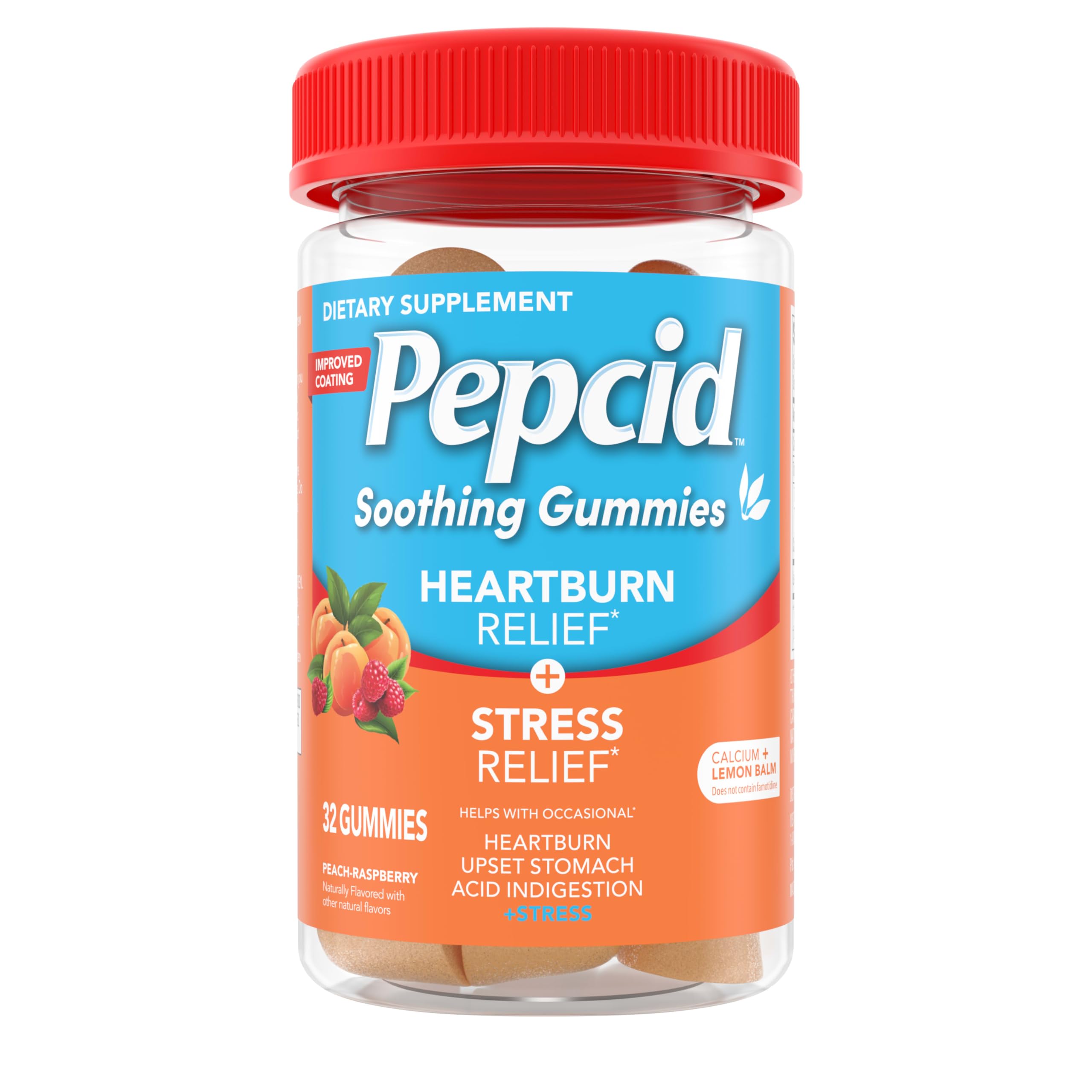 Pepcid Soothing Antacid Gummies bottle