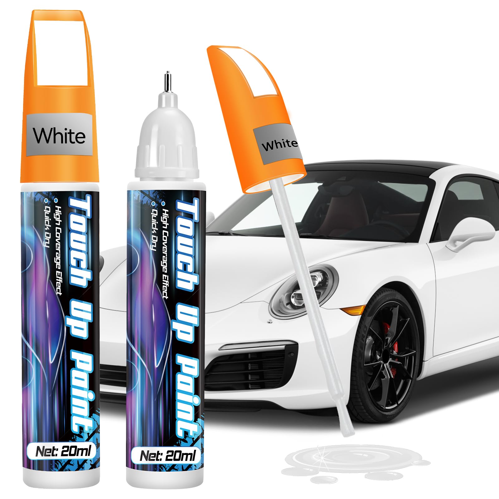 prowithlin Penna Ritocco Carrozzeria Confezione da 2 Pezzi - Pennarello per Ritocco Vernice Auto