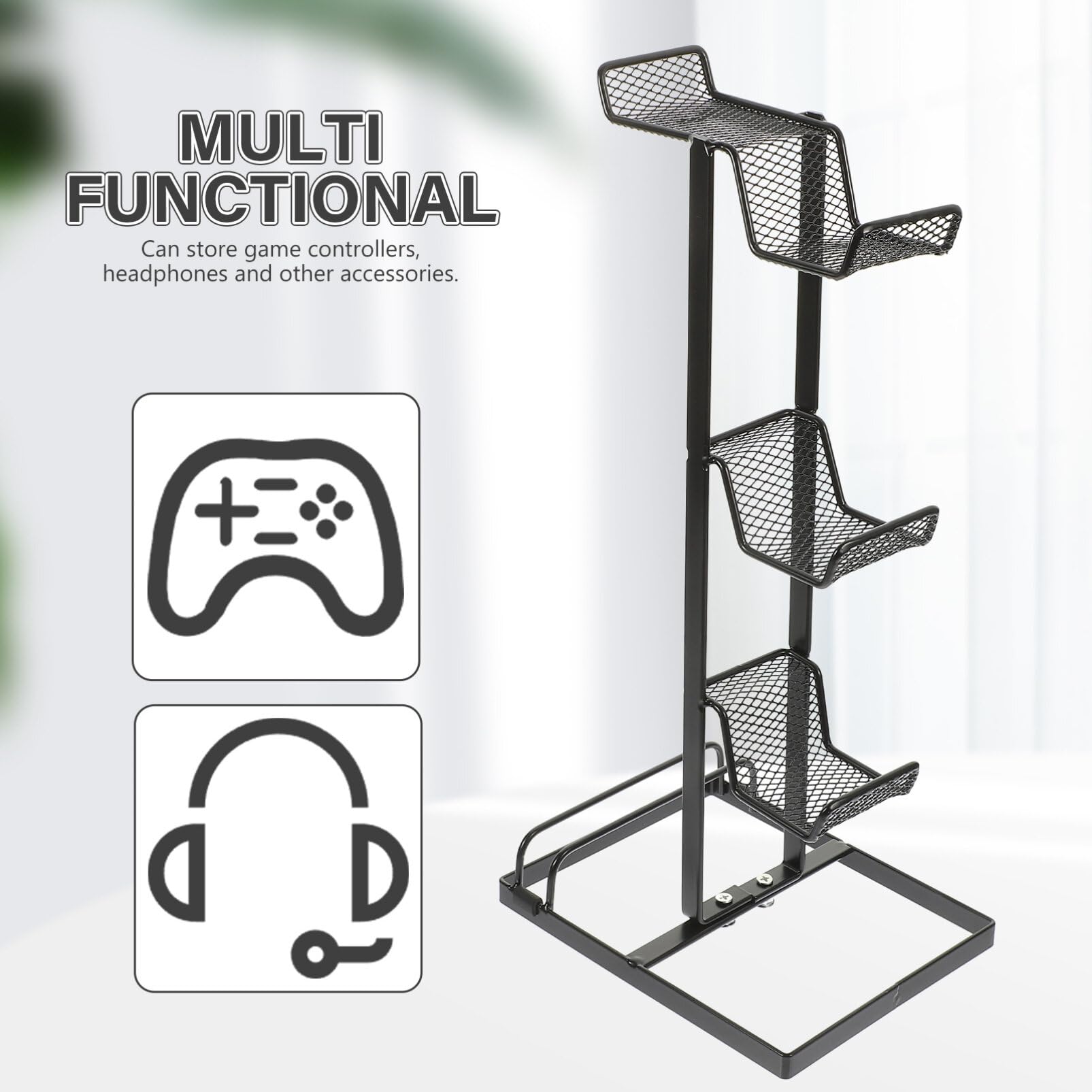 Didiseaon Supporto Per Cuffie e Controller Da Gioco Porta Cuffie Scrivania Resistente Design Creativo e Stile Moderno Organizzatore Per Accessori Gaming Per Desktop Ordinato e Funzionale