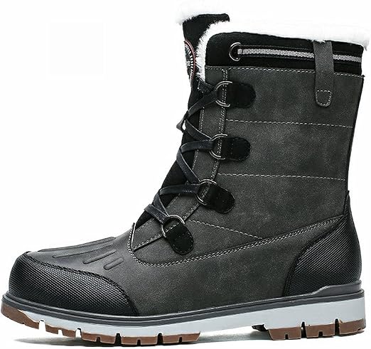 Amazon.com: RHJK Botas de nieve para hombre, de algodón grueso,  impermeables, cálidas, adecuadas para el trabajo al aire libre, zapatos de  invierno, talla completa, color gris, talla 40 EU : Ropa, Zapatos