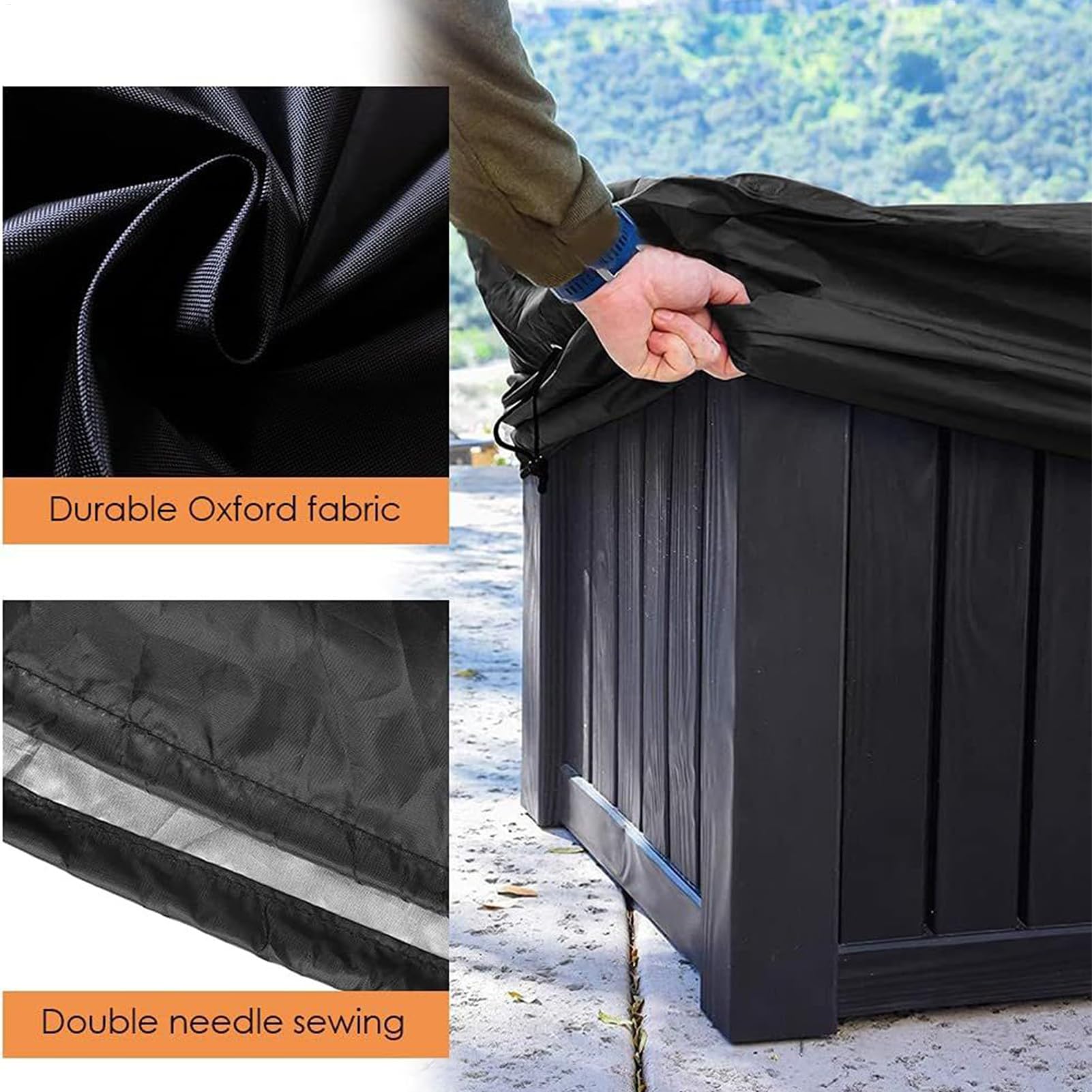 Telo di copertura per contenitore esterno | resistente alle intemperie – Copertura resistente alle intemperie per giardino, balcone, terrazza, cortile, campeggio, piscina, prato