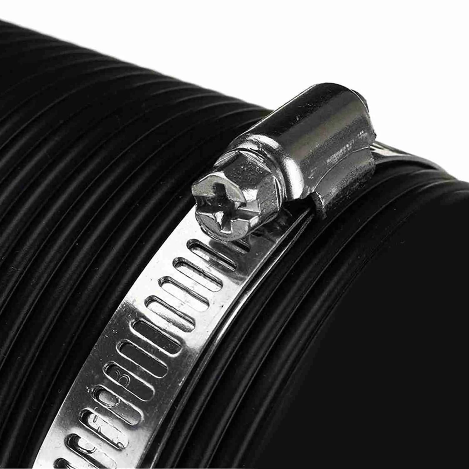 Kit de Manguera Flexible de conducto de alimentación para Filtro de Aire de Coche de 76 mm y 1 m con Abrazadera de Entrada de tobera, Tubo de admisión de Aire A