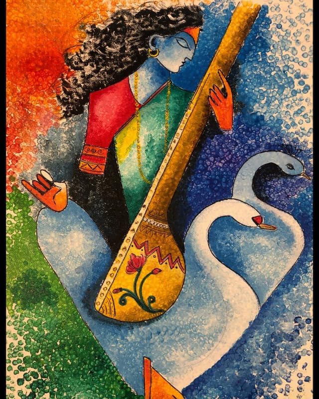 TULIP N TURTLE Swan Diy Acrylic Paint By Number Kit For Adults Kids Beginner Number Painting Kit Diy Canvas Painting By Number Wall Decoration Diy Painting Kit For Adults,Multi-Coloured