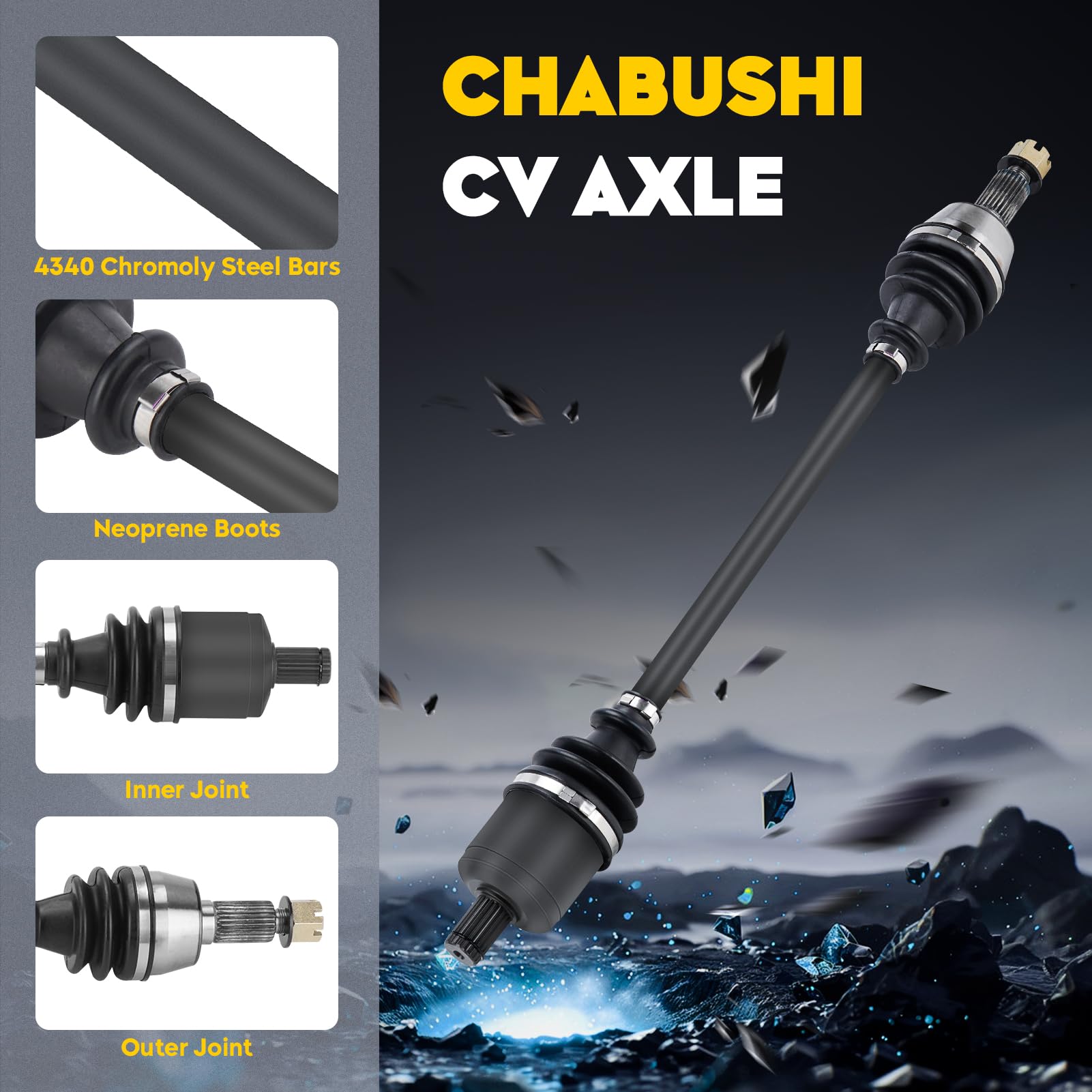 Chabushi Front Right CV Axle for Kawasaki Teryx / Teryx4 800 2014