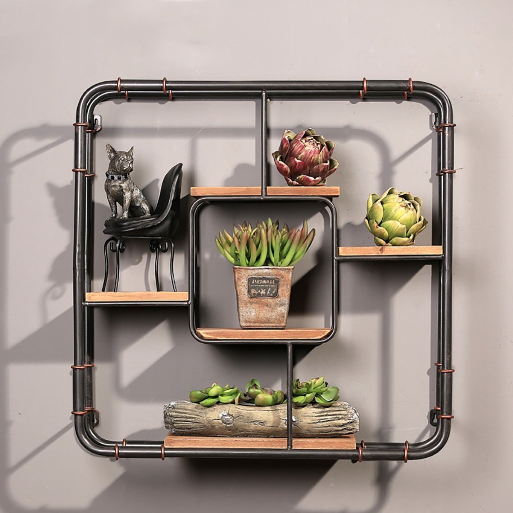 Cadre de décoration murale et étagère de ménage pour rangement salon