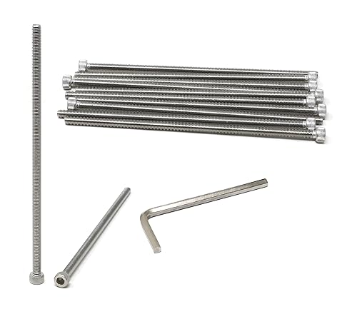 Miniatura 171 de iexcell 25 piezas M4 x 60/65/70/75/3.150 in paso de rosca 0.028 in acero inoxidable 304 cabeza hexagonal Tornillos Tornillos surtido Kit