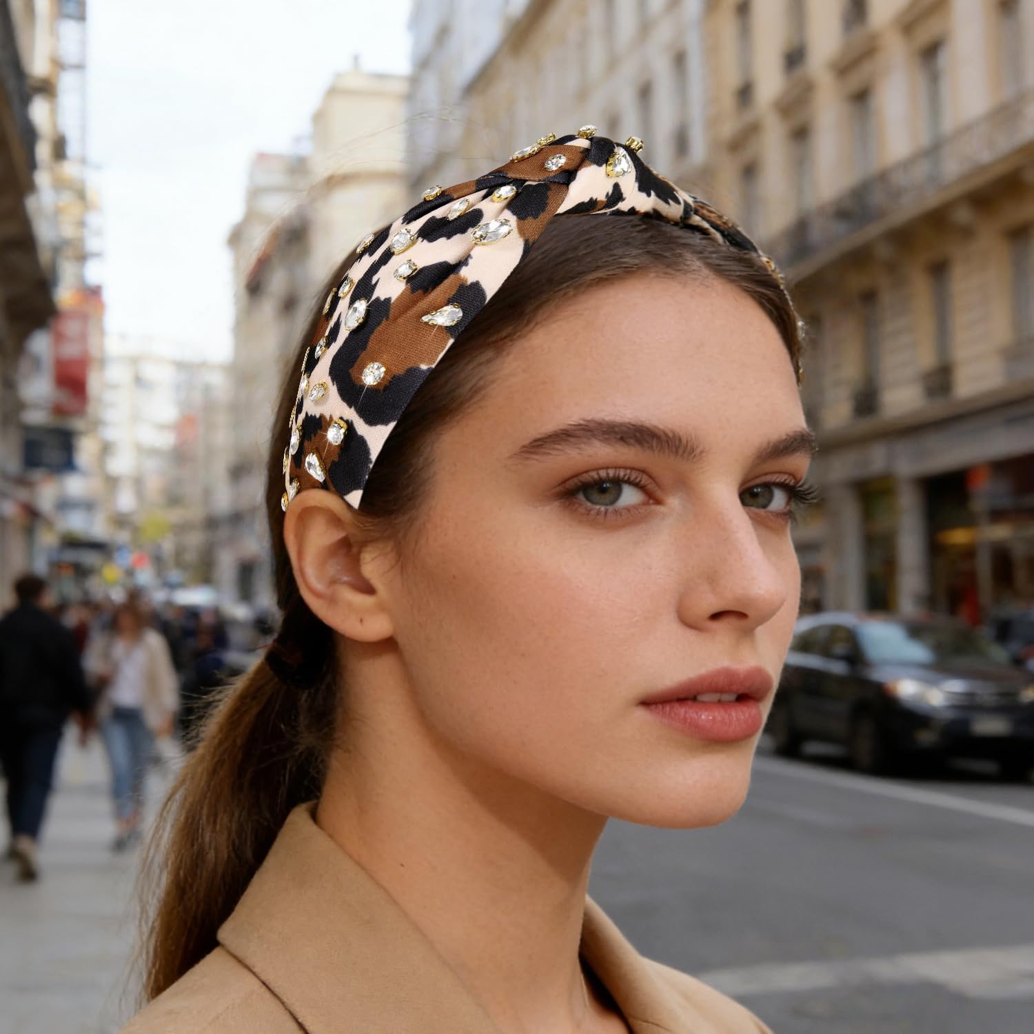 Amazon.com : HSWE Leopard Knotted Headband for Women Pearl