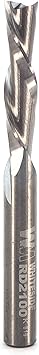 Whiteside RD2100 Spiral Downcut Straight Router Bit 1/4 Inch Cutting Diameter, 1/4 Inch Shank, 1 Inch Cutting Length