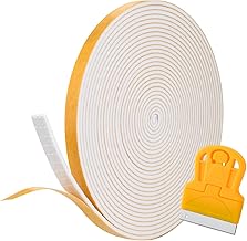 Ancable Glass Ceramic Hob Sealing Tape 5 m x 7 mm x 2 mm for Kitchen Fitters Waterproof Hob for Homeowners, Tenants, Housewives, White