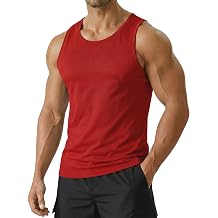 PINSPARK Mens Tank Tops UPF 50+ Quick Dry Sleeveless Athletic Shirts Gym Workout Running Beach Swim Muscle Tee Summer