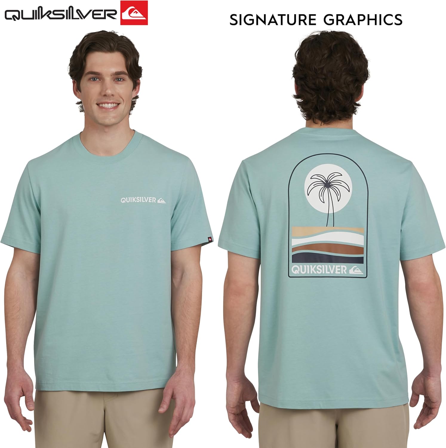 Quiksilver Men's Soft Cotton Premium Tee Short Sleeve T-Shirt - Image 5