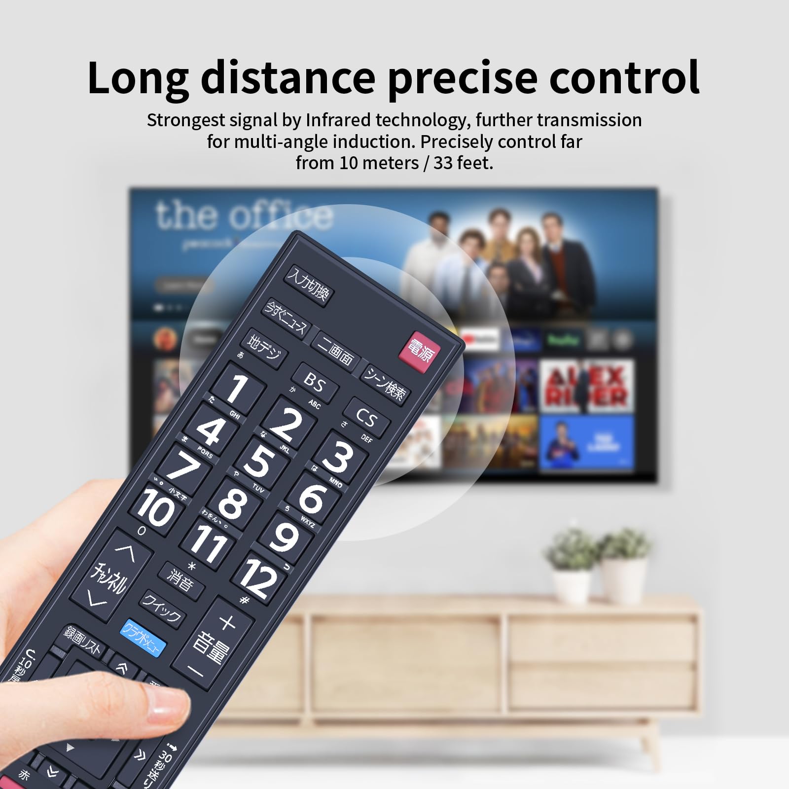 Amazon | CLVIZCXOM テレビリモコン CT-90443 for 東芝 TOSHIBA