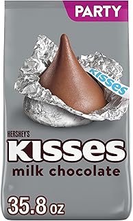 HERSHEY'S KISSES Milk Chocolate Candy Party Pack, 35.8 oz