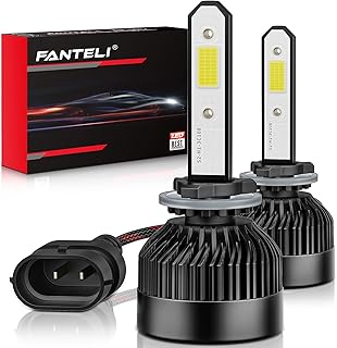 FANTELI 880 LED Fog Lights, 12000LM 400% Brighter 881 LED Fog Light Bulbs, 886 889 893 894 896 899 H27 6500K Cool White Halogen Replacements for Cars, Pack of 2