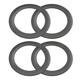 4 Pack DAC-308 Piston Rings for Craftsman Air Compressor Compatible with K-0650, K-0058, KK-4835, KK-5081, A02743 Oil-Free Replacement Rings for DeWalt, Porter Cable, Black & Decker, and More