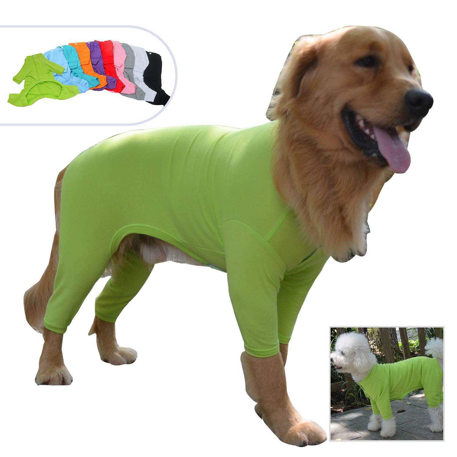 Lovelonglong Four Feet Dog Lightweight Pajamas