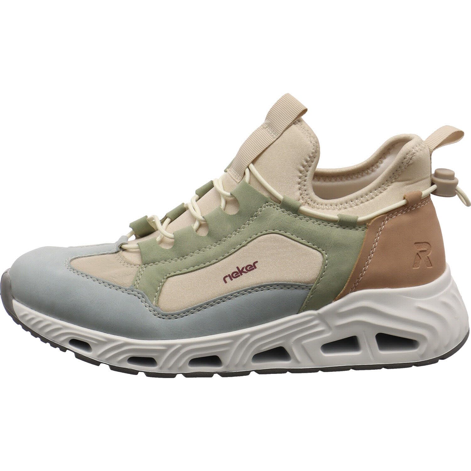 Rieker Damen Low-Top Sneaker N5254, Frauen Halbschuhe, lose Einlage