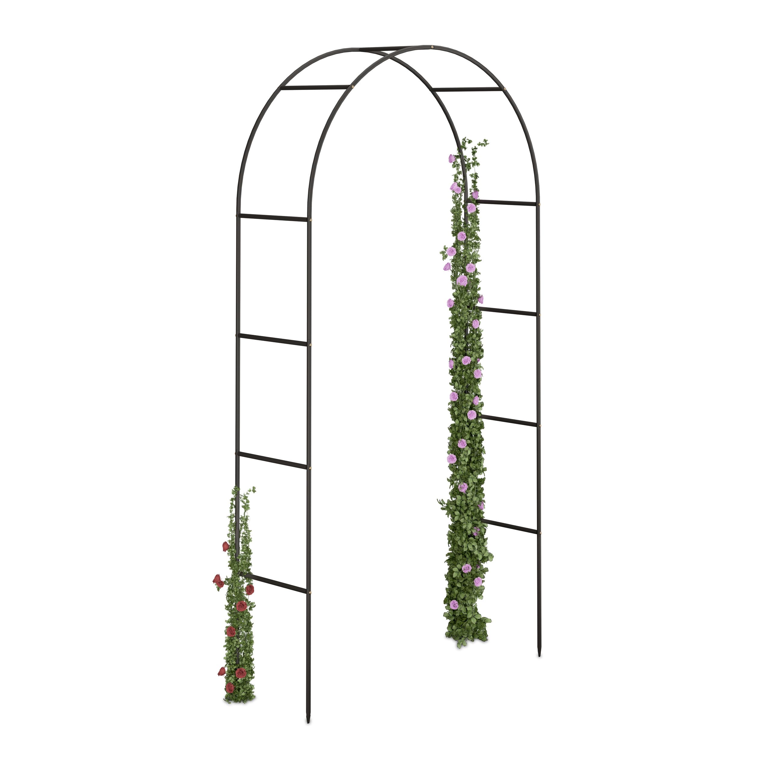 Relaxdays 10018871 Arche à Rosiers Plantes Grimpantes Métal/Acier 2,4 m