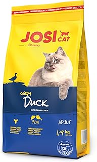 JosiCat Crispy Duck (3 x 1.9 kg) | Adult | Premium Dry Food for Cats | with Delicious Duck & Valuable Fatty Acids | Powered by Josera | Cat Food | Complete Food | Pack of 3 product image
