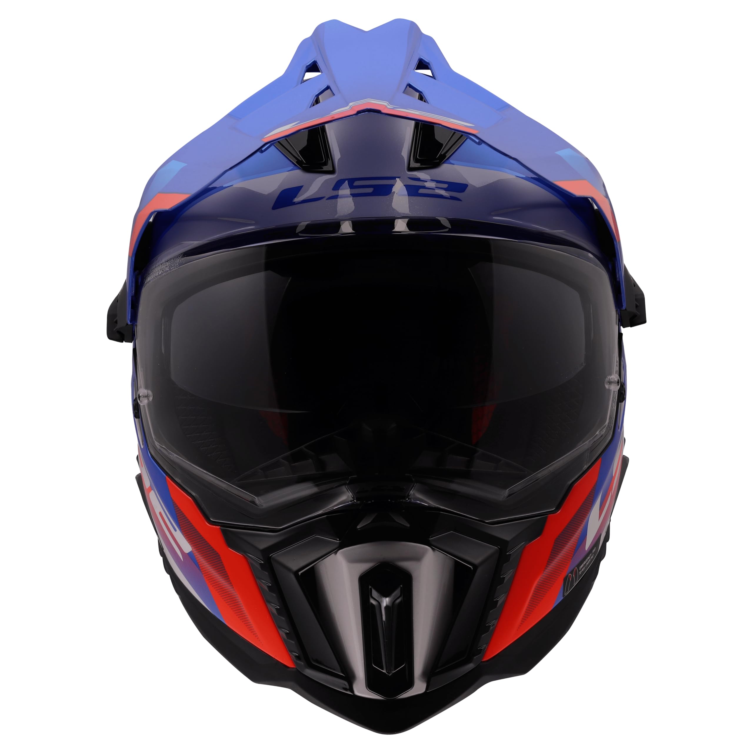 LS2, Casco Moto Cross EXPLORER HEXA White Blue Red, M