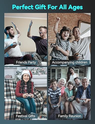 Miniatura 5 de White Retro Gaming Console, 20000+ Classic Games with 64G Built-in Emulator, Plug and Play Video TV Game with 4K HDMI, Super Mini NES Edition