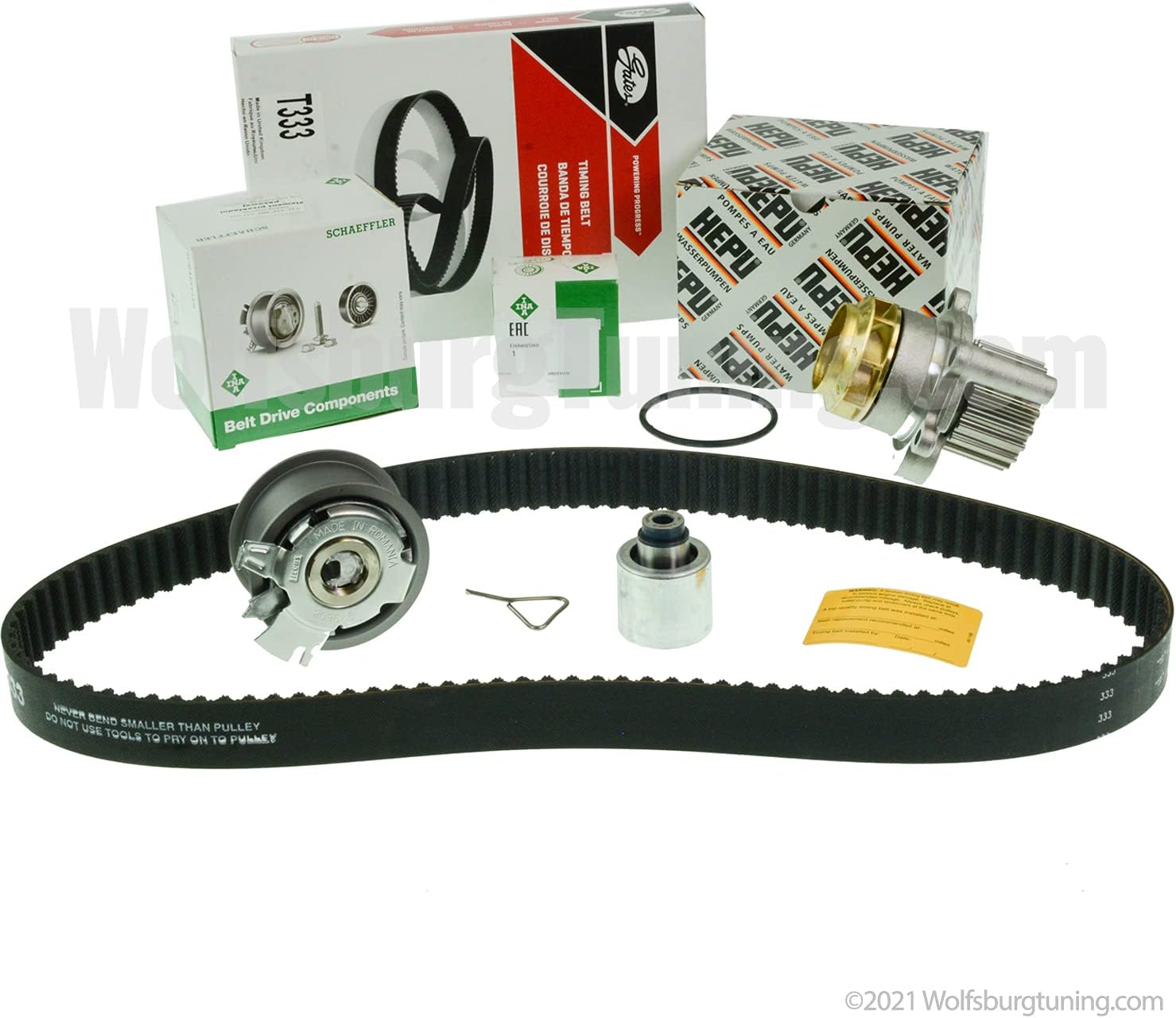 Timing Belt Kit Metal Water Pump Relay Roller OEM MK5 Jetta 2005 2006 BRM 1.9 TDI Diesel