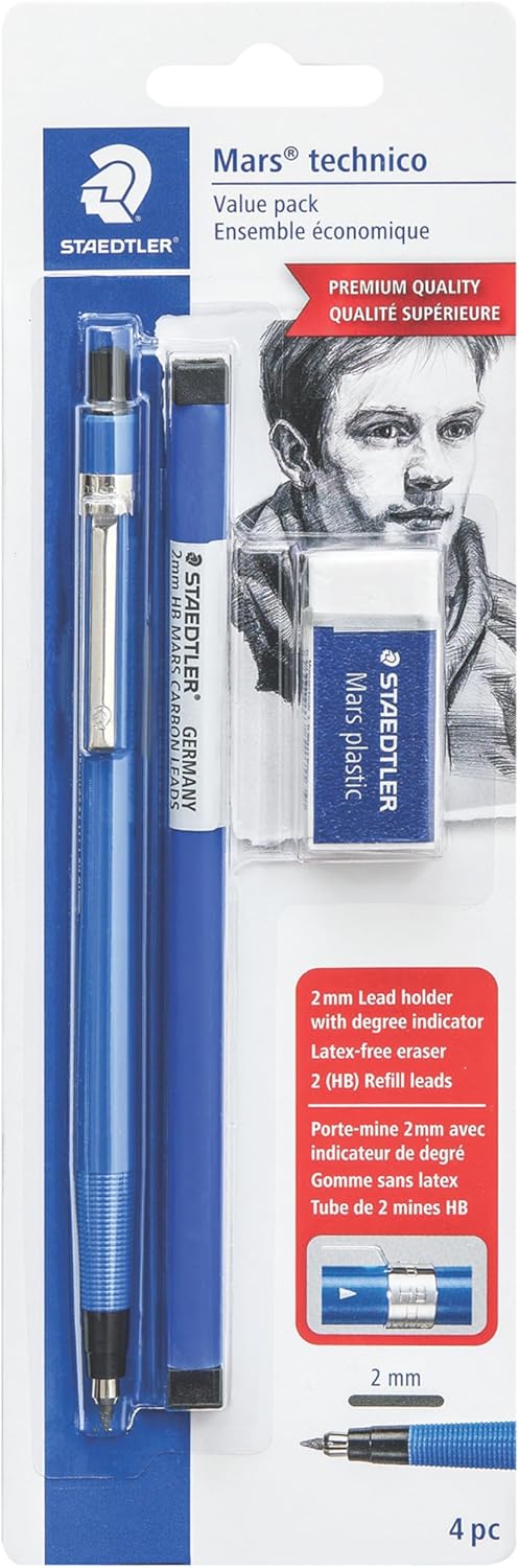 Staedtler Mars Technical Mechanical Pencil Set in Blue