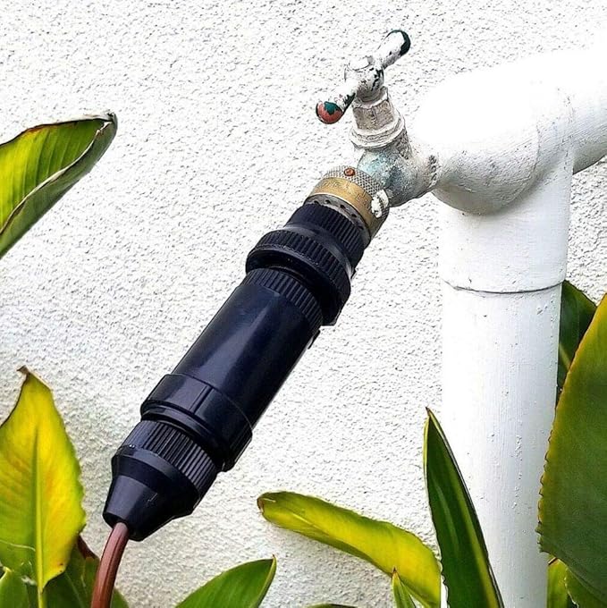 Drip Irrigation Faucet Adapter Connector Kit Connect 1/4 Inch Tubing to 3/4" Inch Faucet/Garden