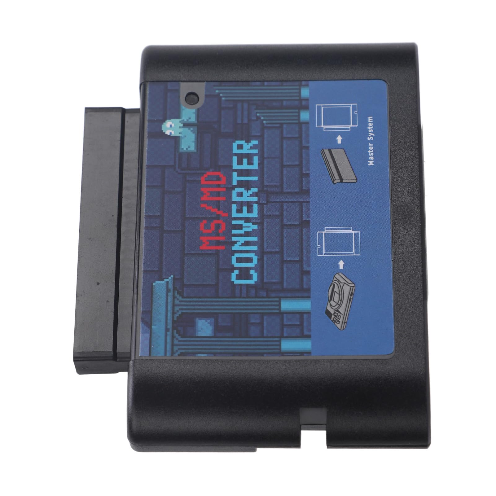 per Retron Mega Drive Converter, MS a MD Game Card Adapter Converter per Retron 5 3 2 per Mega Drive per (nero)