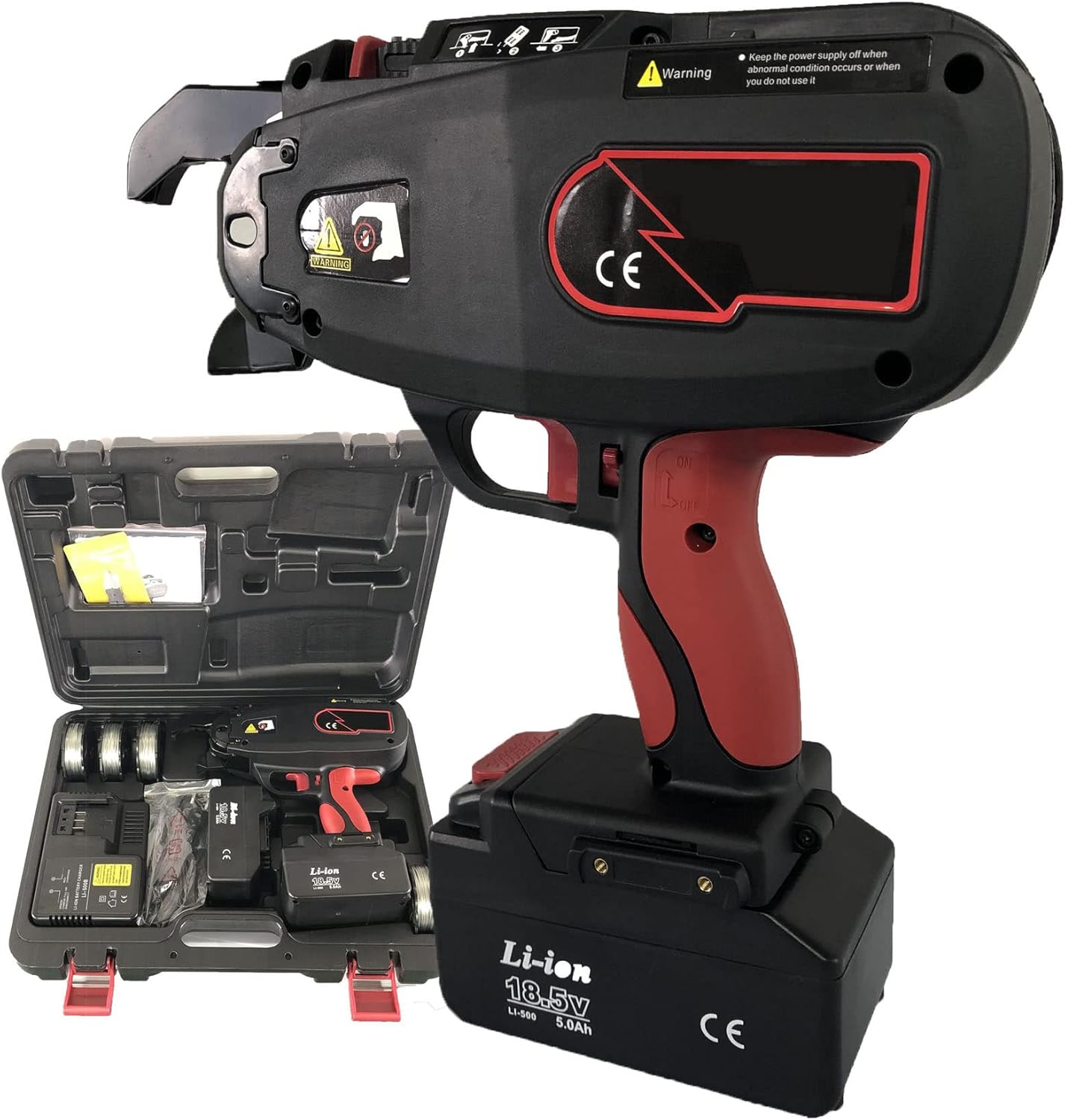 QXIUDDYS Handheld Charged Rebar Tier Tying Set Rebar Tier Tying Gun