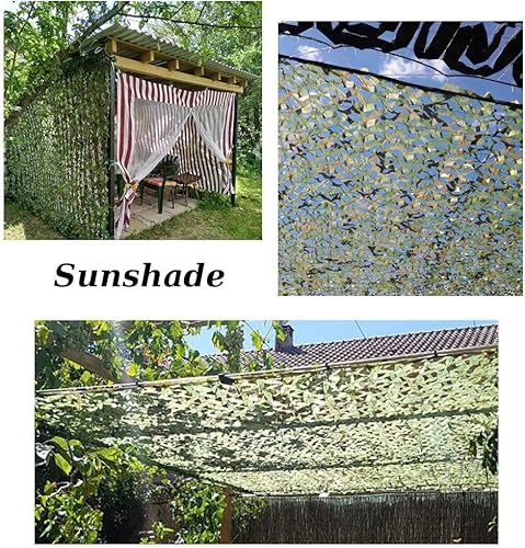 Miniatura 5 de Yeacool Red de camuflaje de malla de camuflaje de excedente militar para caza, decoración de fiesta temática militar, sombrilla para coche, cubierta