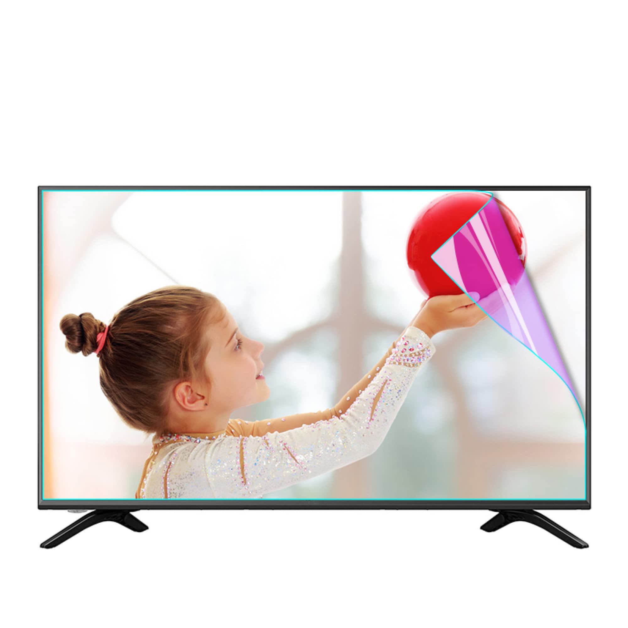 Matowa antyodblaskowa folia ochronna na ekran 32-75 cali, ochrona przed niebieskim światłem, ochrona przed zarysowaniami, łagodzi zmęczenie oczu, do LCD LED OLED QLED HDTV i zakrzywionego ekranu/A / 75 cali 1645 x 930 mm