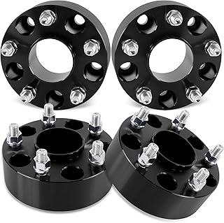 Richeer 4PCS 2 Inches 5x5 (5x127mm) Forged Wheel Spacer,71.5mm Center Bore, 14x1.5 Studs, for 2018-2022 Wrangler JL/JLU,2011-2022 Grand Cherokee WK2,2019-2022 Gladiator JT