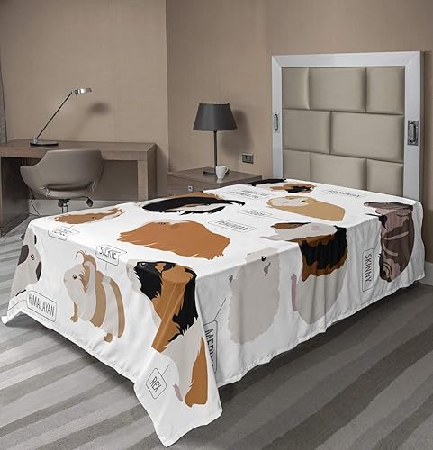 Vista 389 de Lunarable Sábana encimera de mapa del mundo, collage antiguo de mapas del Atlas antiguos, estampado vintage del grupo de civilización, suave y Beige