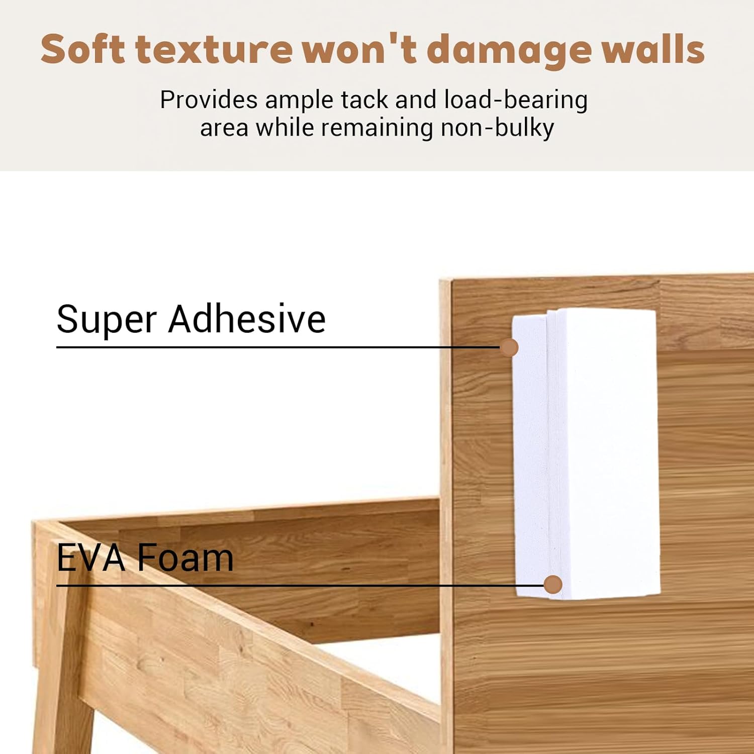 20Pcs Furniture Wall Protectors Furniture Foam Pads Headboard Stoppers for Wall Bed Noise Stopper Ideal Furnitures Bumpers Felt Couch Stoppers Gap Filler for White Prevent Sliding Chair Back Bed