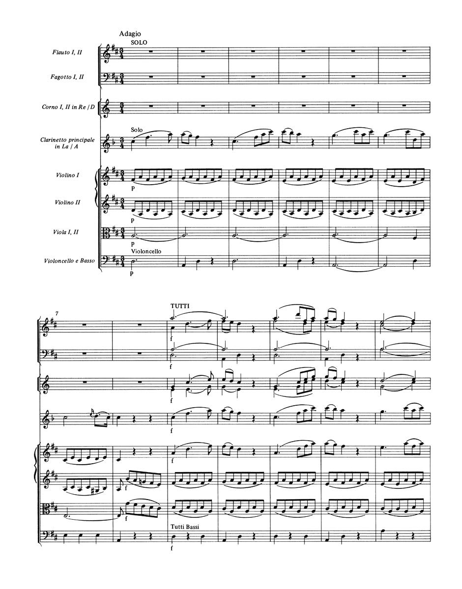 Konzert a-Dur KV 622 - Klar Orch. Klarinette, Orchester
