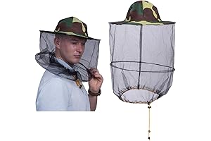 2 Pack Bee Keeper Hat and Face Covering Mask, Camo Beekeeping Beekeeper Hat with Veil