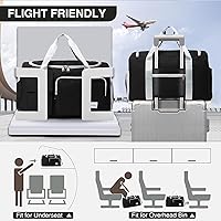 Vista 124 de Pequeña bolsa de gimnasio para mujer, bolsa de viaje con compartimento para zapatos