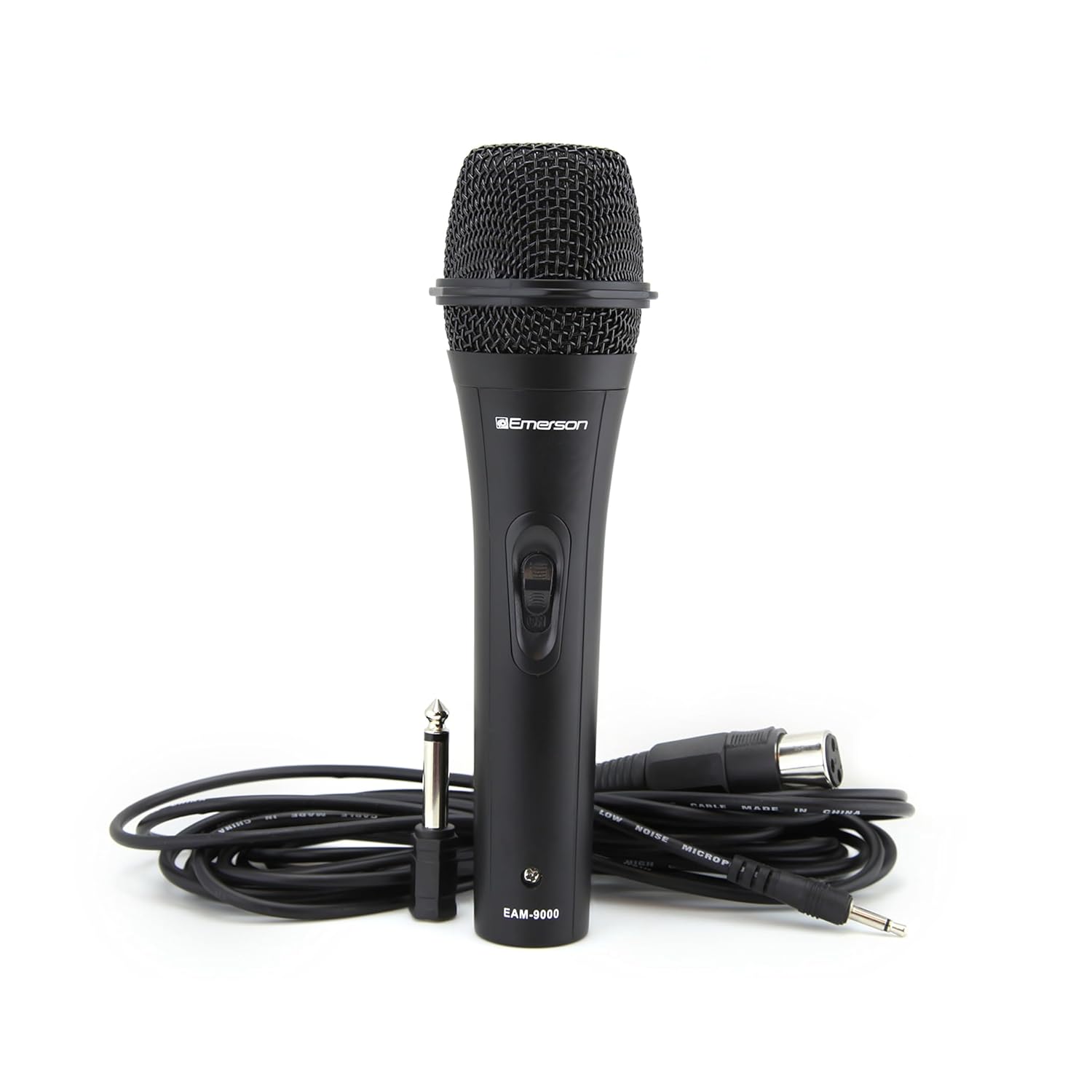 Emerson EAM-9000 Professional Wired Microphone, Durable Metal Construction, XLR Connection, and Noise-Reduction Technology – Ideal for Vocal Performances, Karaoke, and Recording