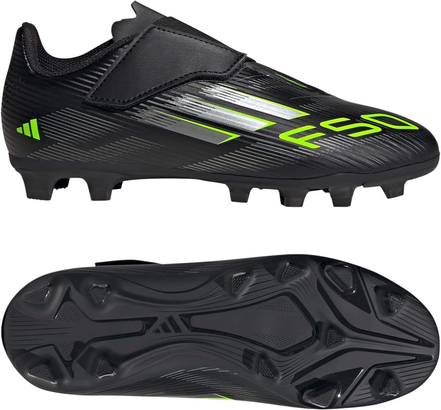 Adidas Unisex-Child F50 Club Hook & Loop Firm Ground/Multi Ground - Image 5