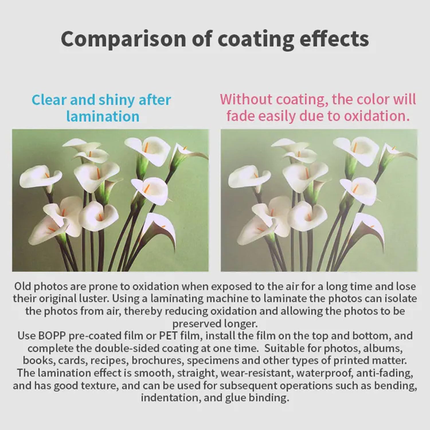 Laminating Machine, Hot Cold Roll Laminator Single Double Side Hot Laminator for Cardboard Laminating PVC Foil, Digital Display, School Office Home Use