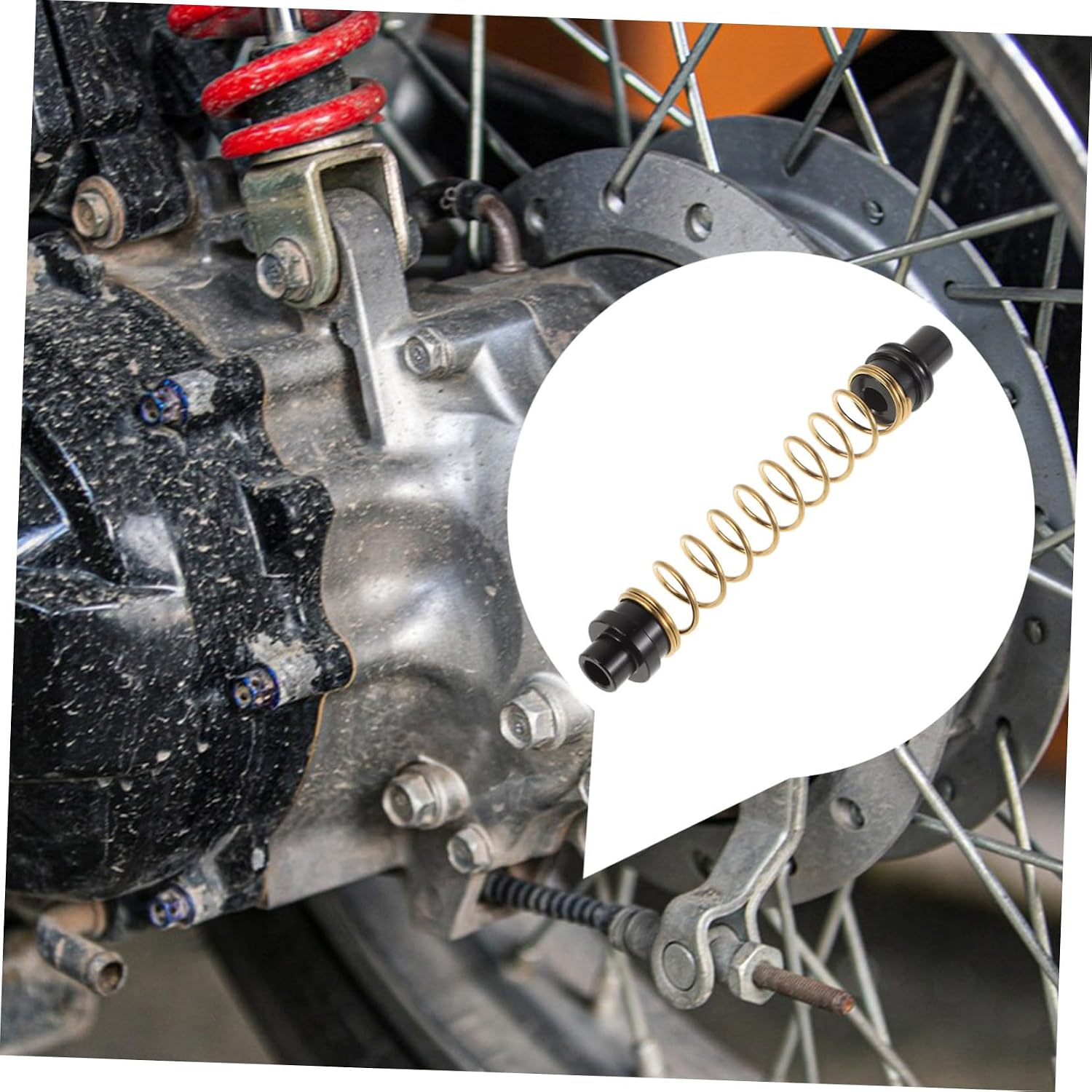 Cabilock Replacement Drum Brake Return Spring Precision Crafted Spring Lightweight Aluminum Head for Long-term Use Easy to Install