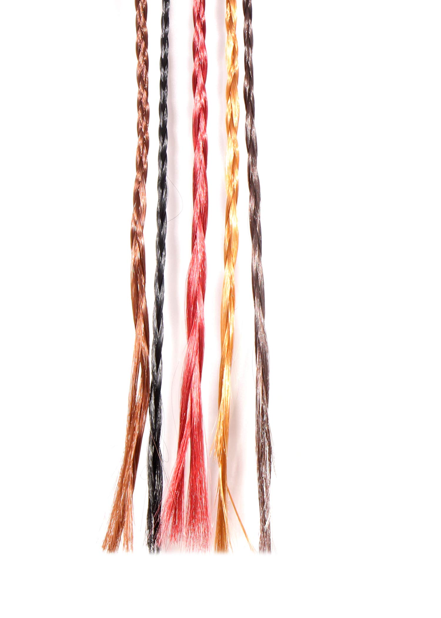 Honbon Colored/Highlight Hair Extension (Multi-Colour) with Pins in Straight Piece (Set Of 6) … 3