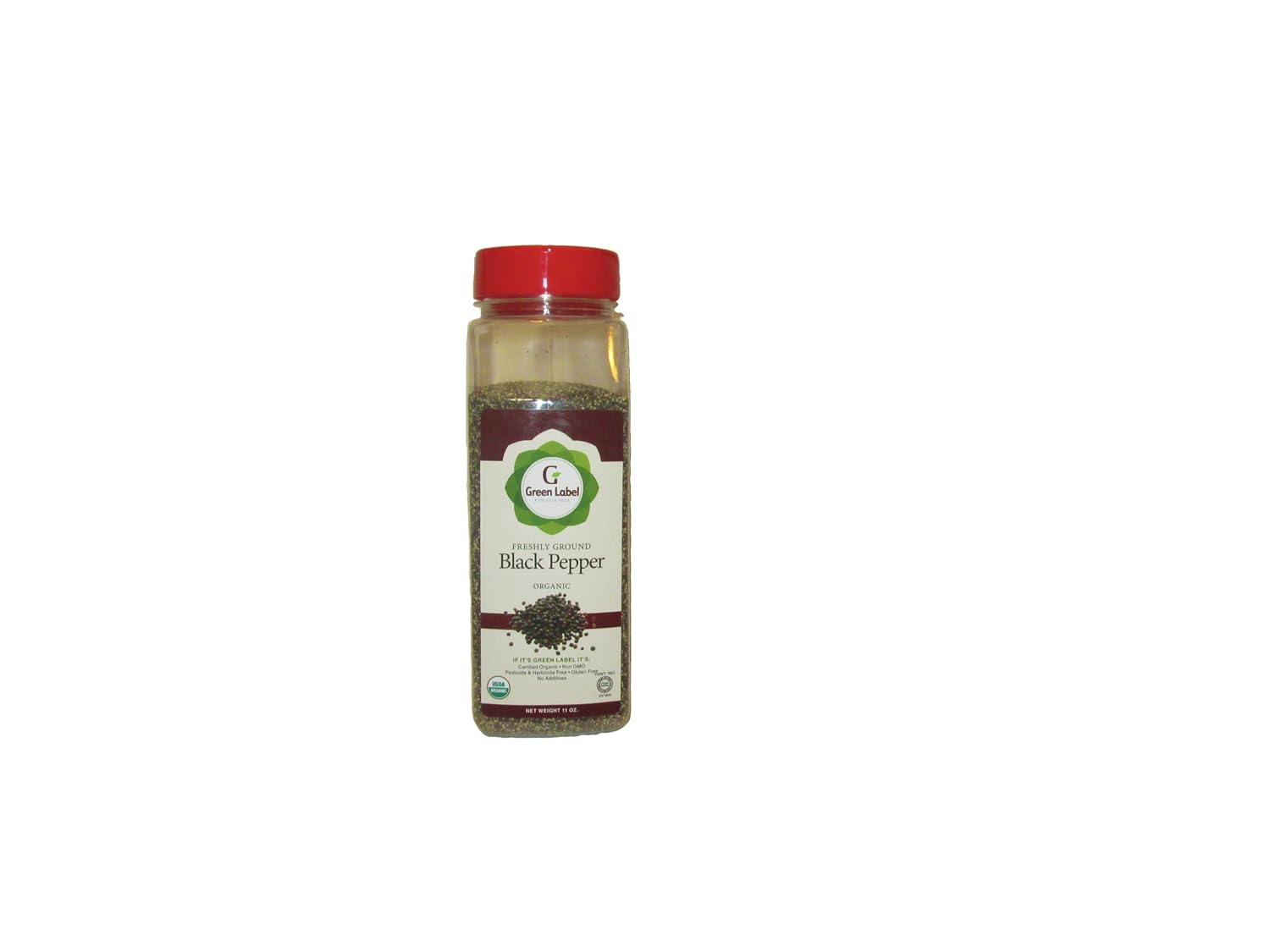 Green Label Organic Black Pepper, Kosher (5.5 oz