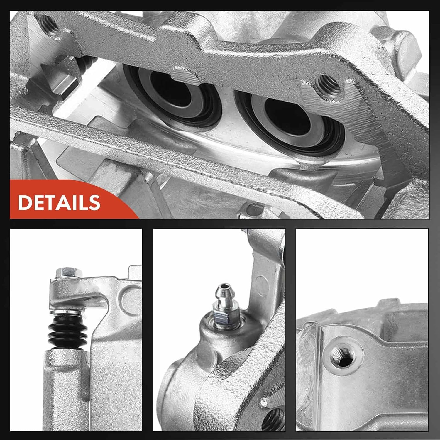 A-Premium Disc Brake Caliper Assembly with Bracket Compatible with Select Ford Models - For Mustang EcoBoost 2015-2018, EcoBoost Premium 2015-2018, V6 2015-2017 - Front Left Driver Side