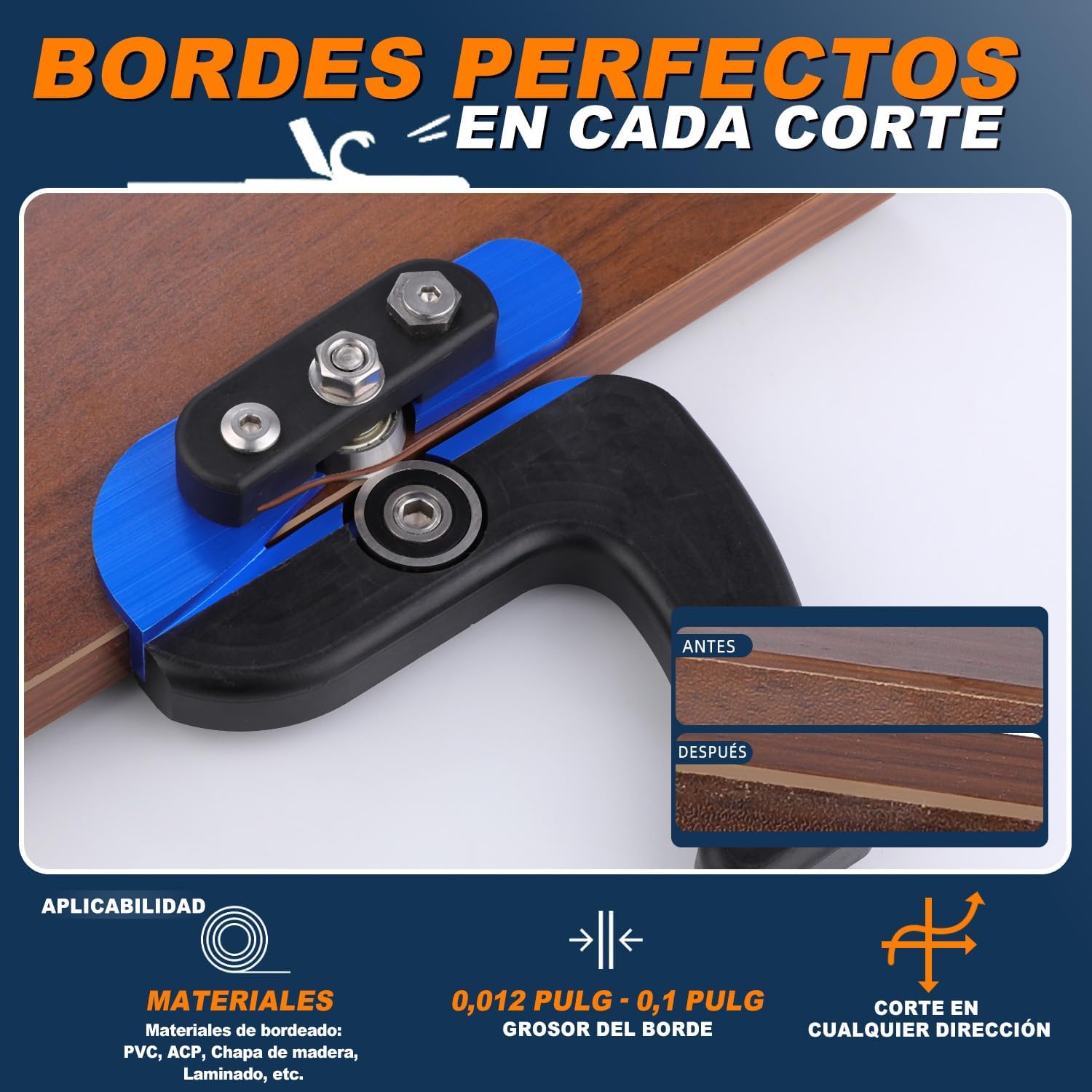 Edge Banding Cutter for Laminate, PVC, Melamine and Formica