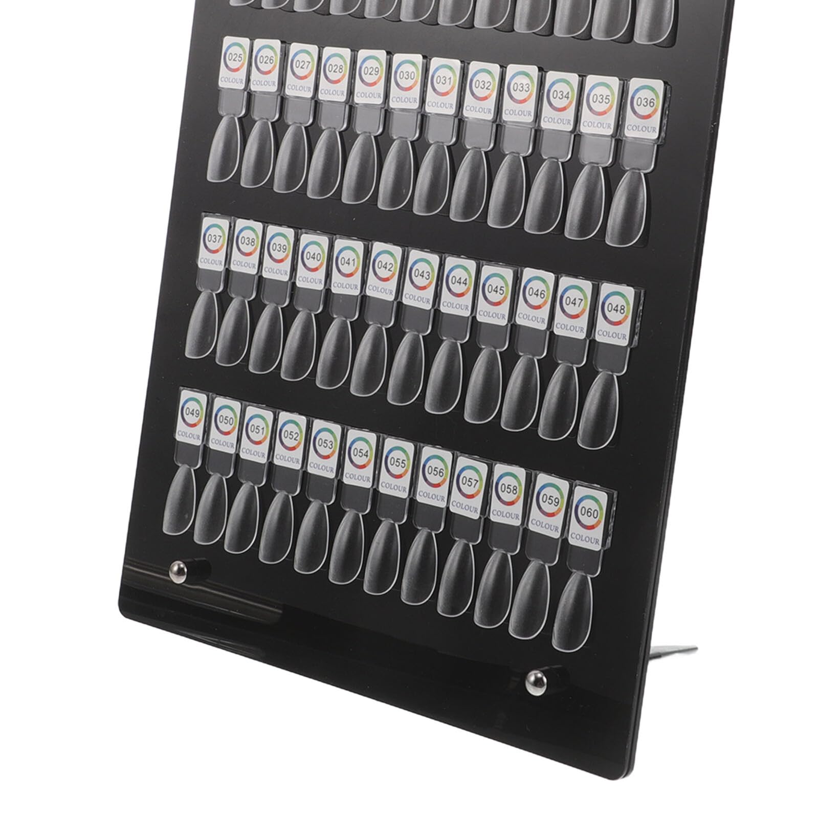 Espositore Magnetico per Colori Unghie 60 Slot in Acrilico Trasparente, Porta Nail Art Rimovibile per Manicure Professionale e Uso Domestico, Organizer per Campioni e Conservazione