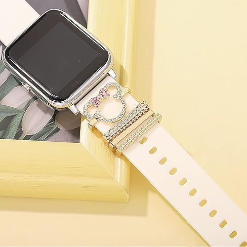 Miniatura 3 de Dijes para correa de reloj para Apple SmartWatch Band para anillos decorativos de 1496in 1575in 1614in 1654in 1732in 1772in compatible con iWatch